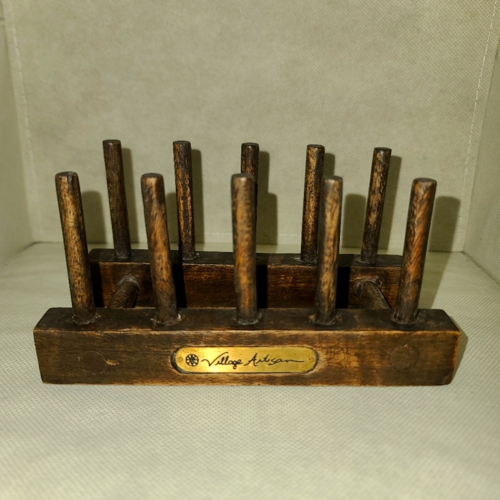 Village Artisan wooden ring holder